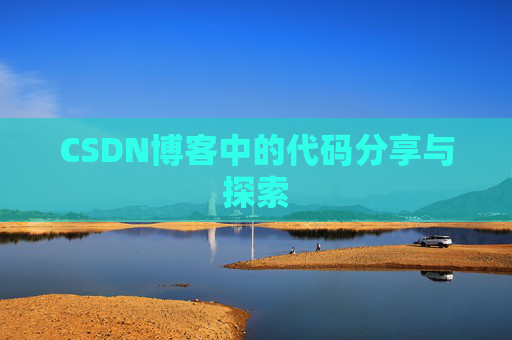 CSDN博客中的代码分享与探索
